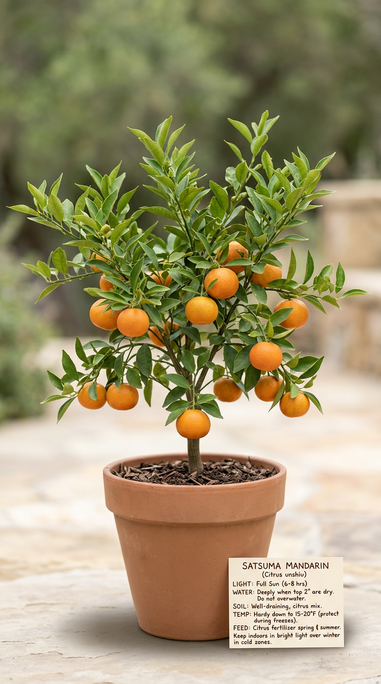 Owari satsuma mandarin tree